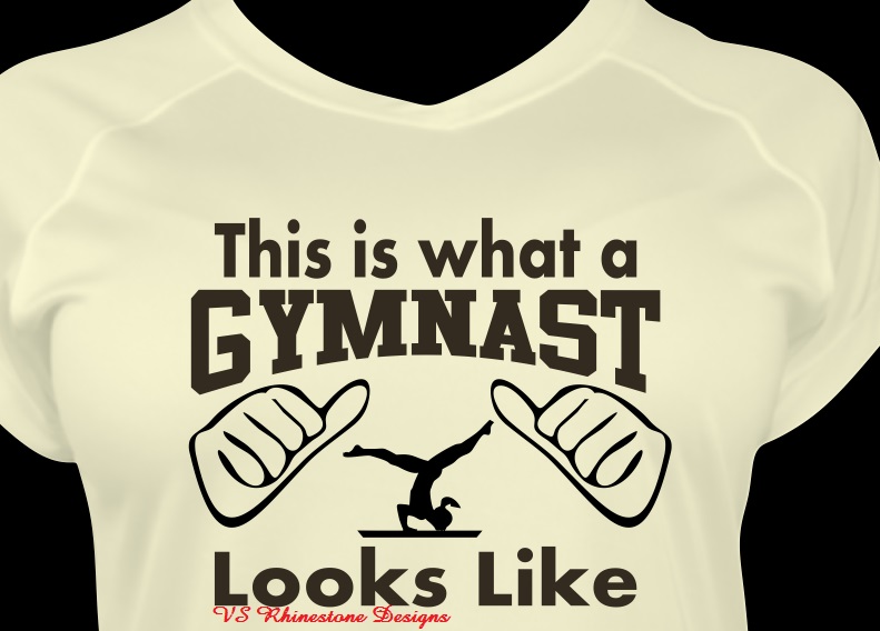 This is what a Gymnast Vinyl Transfer